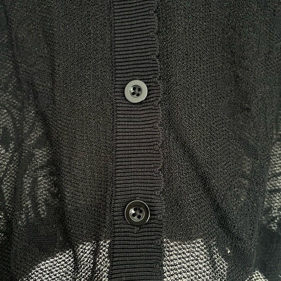 Torrid Pointelle Lace Button Front Crop Cardigan - Picture 5 of 10